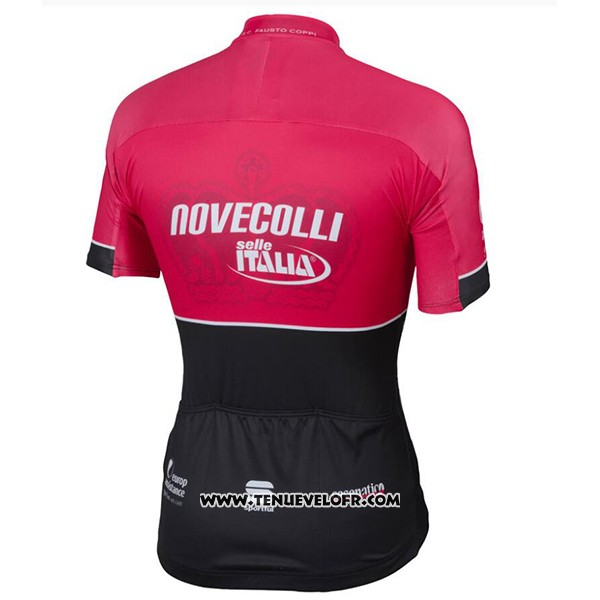 2017 Maillot Ciclismo Novecolli Rouge et Noir Manches Courtes et Cuissard